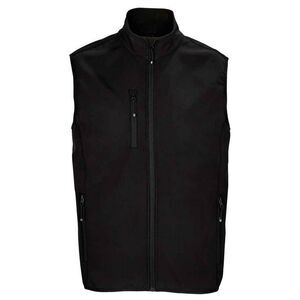 SOLS Mens Falcon Softshell Recycled Body Warmer / Black